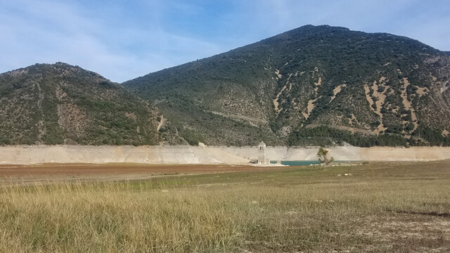 Lac de Mediano à sec