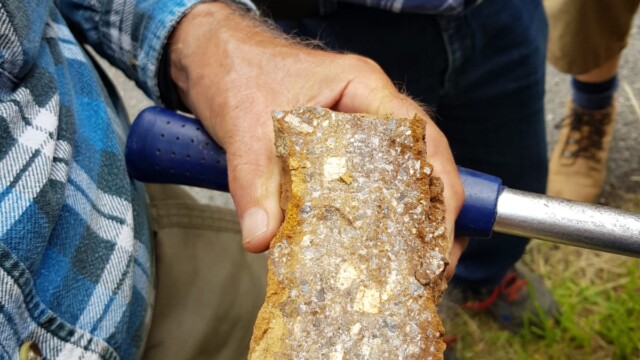 Exemple de granite altéré