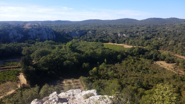 Rochefort. La Gorgue - remplissage d'un canyon affluent du Rhône creusé au Messinien