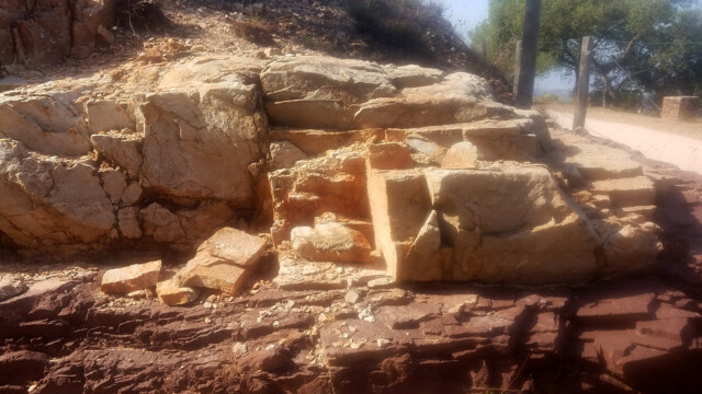 Mine de cuivre de Cap Garonne - contact Permien Trias