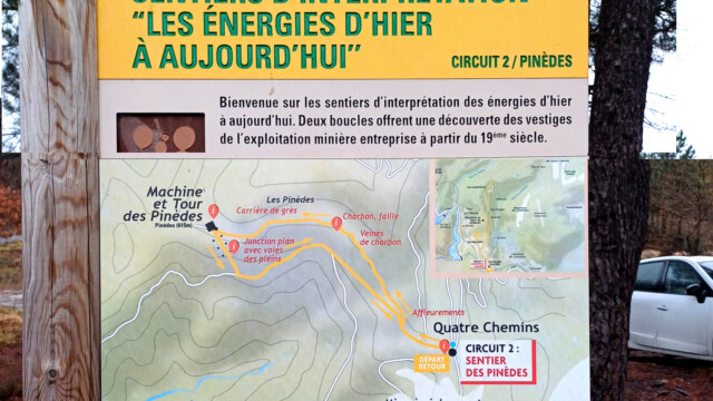 Plan sentier d'interprétation des Pinèdes